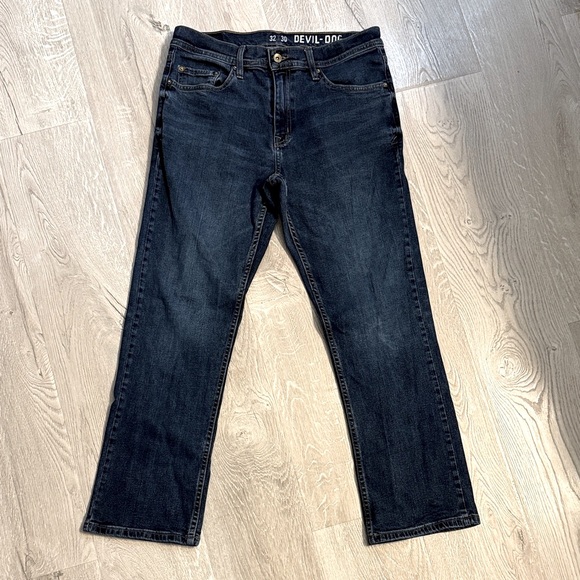 Dark Blue Men's Devil-Dog Jeans - Picture 1 of 5